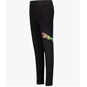 PUMA Girls' Graphic Big Cat Logo Rainbow Gradient Cotton Legging Sz Large  B12